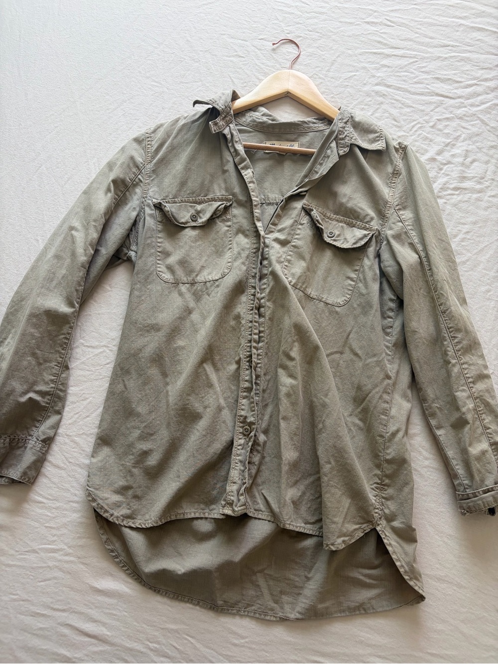 Madewell | Light Olive Utility Button-Down Shirt